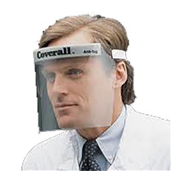 Coverall Half Face Shield Comfort Headband Box of 25