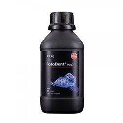 FotoDent tray2 385/405 nm 1 kg bottle blue transparent