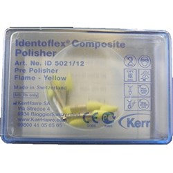 Identoflex Composite Pre polisher Flame Yellow pkt 12