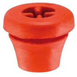 Silicone Plug #9891-2 Red Refills for Bur Blocks Pkt8