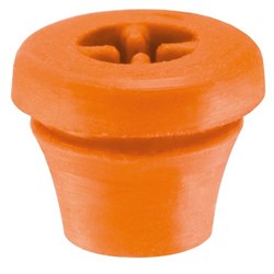 Silicone Plug #9891-4 Orange Refills for Bur Blocks Pkt8