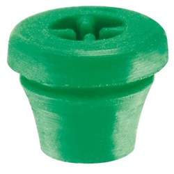 Silicone Plug #9891-5 Green Refills for Bur Blocks Pkt8