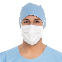 Halyard Surgical Mask Fog-Free with Ties Blue Box of 50