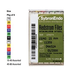 Hedstrom File 21mm Size 30 Blue pkt 6