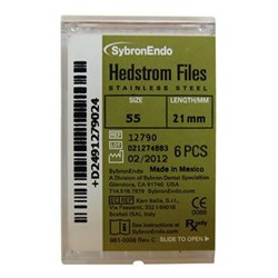 Hedstrom File 21mm Size 55 Red Pack of 6