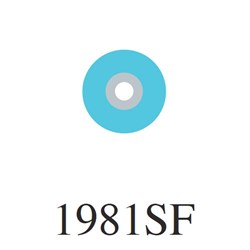 SOFLEX Disc Pop on Super Fine Blue 3/8" 9.5mm Pack of 85