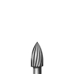 T-Carbide Bur FG #H46-018 Finishing Flame pkt 5