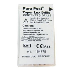 Parapost Taper Lux Drill, Red 3 Pkts, .050" x 1.25mm