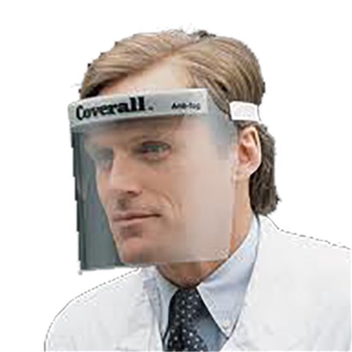 Coverall Half Face Shield Comfort Headband Box of 25