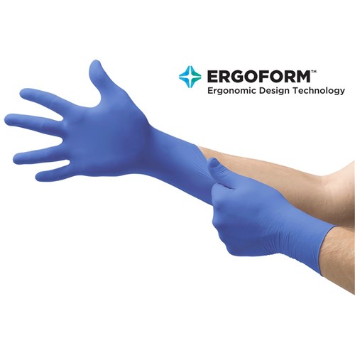 MICROFLEX Ultraform  Blue Nitrile Gloves X-Small Box 300