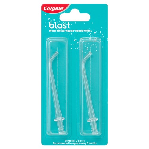 Colgate Blast Water Flosser Regular Nozzle Refills 2pk x6