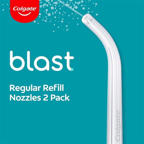 Colgate Blast Water Flosser Regular Nozzle Refills 2pk x6