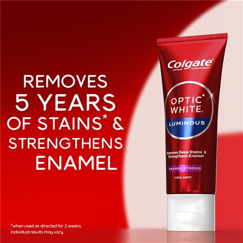 Colgate Optic White 2% HP Luminous Toothpaste 85g x 12