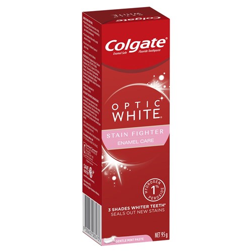 Colgate Optic White 1%HP Stain Fighter Toothpaste 100g x 12