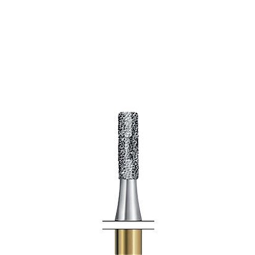 S-Diamond Bur FG #S6835KR-012 Cylinder Coarse Round-Edge pk5