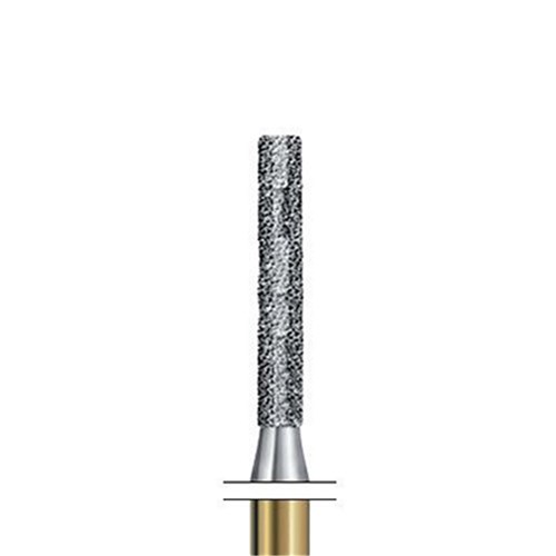 S-Diamond Bur FG #S6837KR-012 Cylinder Round-Edge Coarse pk5