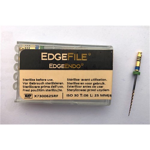 EdgeFile X7 taper .06 size 30 21mm Pk 6