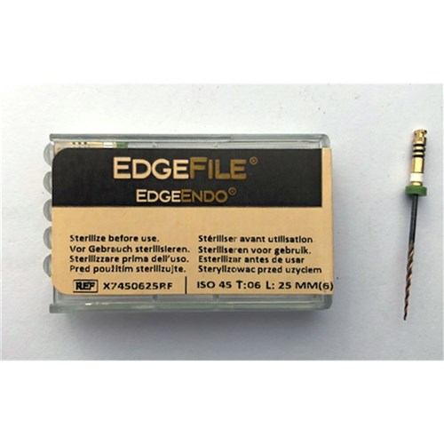 EdgeFile X7 taper .06 size 45 29mm Pk 6