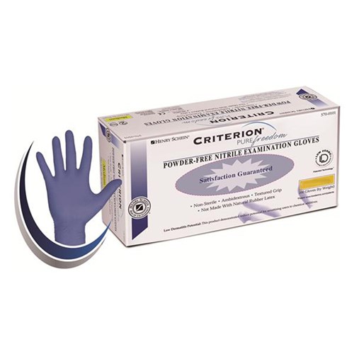 Criterion Pure Freedom Nitrile PF Glove Blue S box 200