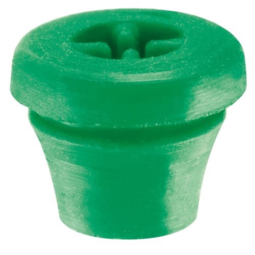 Silicone Plug #9891-5 Green Refills for Bur Blocks Pkt8