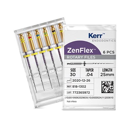 ZenFlex NiTi File 25mm .04 Size 25 Pack of 6