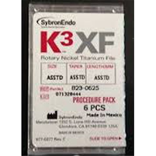 K3 File 21mm .04 Taper Procedure Pack pkt 6