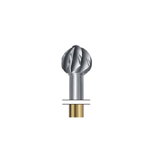 Tung-Carbide Bur RA #H1SE-010 Round Staggered Toothing Pkt 5