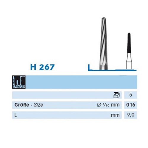 Tungsten-Carbide HP #H267-016 Bone Cutter Pkt5