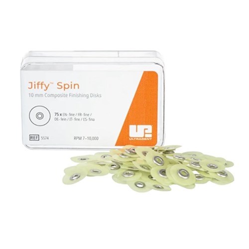 Jiffy Spin Disc Fine 10mm Yellow Pkt75