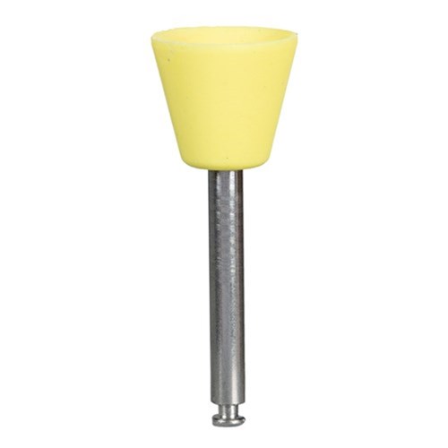 Jiffy Composite Polisher Cups Yellow Medium-Grit Pkt 12