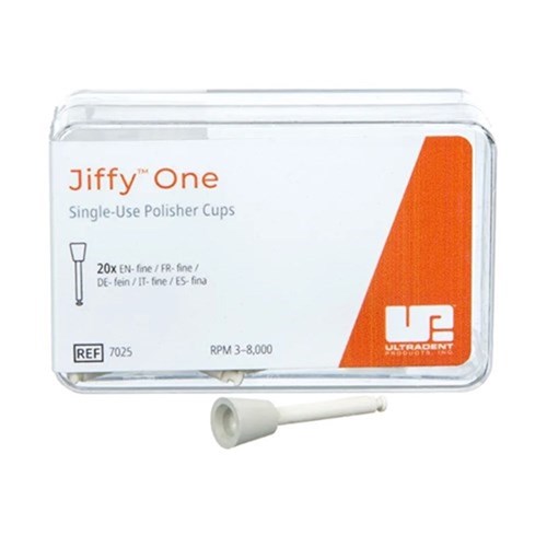 Jiffy One Single Use Cups Fine Grit White Pkt20