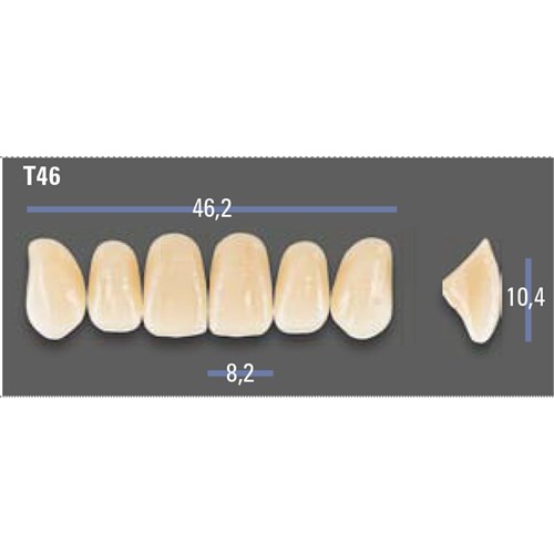 VITAPAN EXCELL Classical Upper Anterior Shade C4 Mould T46