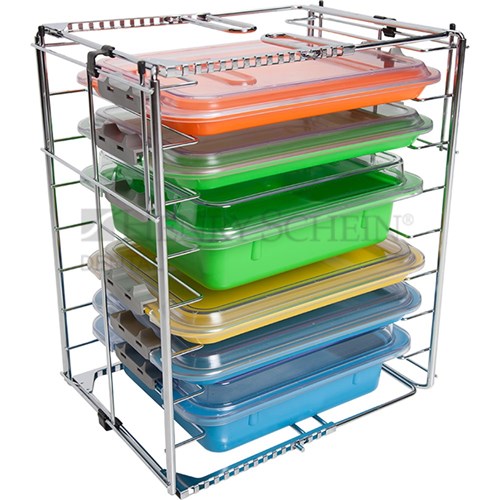 Multi-Rod 6 Place Holds 6 Trays or 3 Tubs